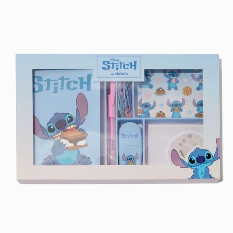 Disney Stitch Claire's Exclusive Cozy Stationery Set Cute Stitch Things, Stitch Merch, Hello Kitty Nail Polish, Stitch Toys, Lilo And Stitch Costume, Stitch Notebook, Stitch Room, Stitch Merchandise, Stitch Things