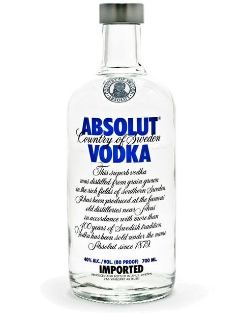 You won't believe the secret ingredient that makes a perfect pie crust. It's not frozen butter or special flour. You'll be shocked--don't tell Grandma! Vodka Blue, Vodka Brands, Perfect Pie Crust, Absolut Vodka, Alcohol Bottles, Perfect Pies, Crust Recipe, Cleaners Homemade, Wine And Spirits