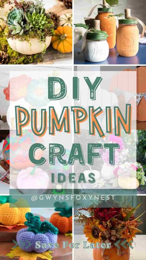 DIY Pumpkin Craft for adults Craft Pumpkin Ideas, Pumpkin Crafts For Adults, Pumpkin Craft Ideas, Craft Ideas For Adults, Diy Pumpkins Crafts, Pumpkin Craft, Group Crafts, Pumpkin Ideas, Diy Pumpkin