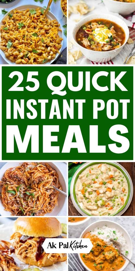 Instant Pot meals make dinner prep a breeze. Whether you're looking for easy Instant Pot recipes or healthy Instant Pot meals, this collection has something for everyone. From family-friendly dinner ideas to quick weeknight meals, the one-pot recipes you whip up comfort food, one pot soups, and one-pot meals in no time. Try Instant Pot chicken recipes, vegetarian dinner recipes, or even batch cooking to make meal prep simple and fast. Must try these easy one pot meals. Simply Happy Foodie Instant Pot, Instant Pot Recipes Dinners Healthy, Instant Cooking Recipes, Ip Recipes Instant Pot, Insta Pot Dump And Go, Instapot Dairy Free, Instant Pot Meal Recipes, Instapot Dump And Go Recipes, Healthy Instant Pot Recipes Easy