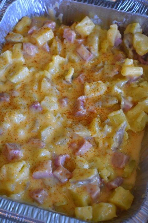 Mom's Cheesy Ham and Potato Casserole Recipe - These Old Cookbooks Ham And Potato Recipes, Cheesy Ham And Potato Casserole, Casserole With Potatoes, Ham And Potatoes, Ham And Cheese Casserole, Ham Casserole Recipes, Ham And Potato Casserole, Ham Dishes, Ham Recipes Baked