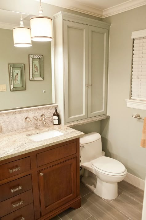 Waynesboro Master Bath Renovation - Transitional - Bathroom - Houston - by Crafted Custom Homes + Renovations | Houzz Master Bath Renovation, Small Bathroom Organization, Bath Renovation, Over Toilet, Small Bathroom Storage, Toilet Storage, Trendy Bathroom, Diy Remodel, Tiny Bathroom