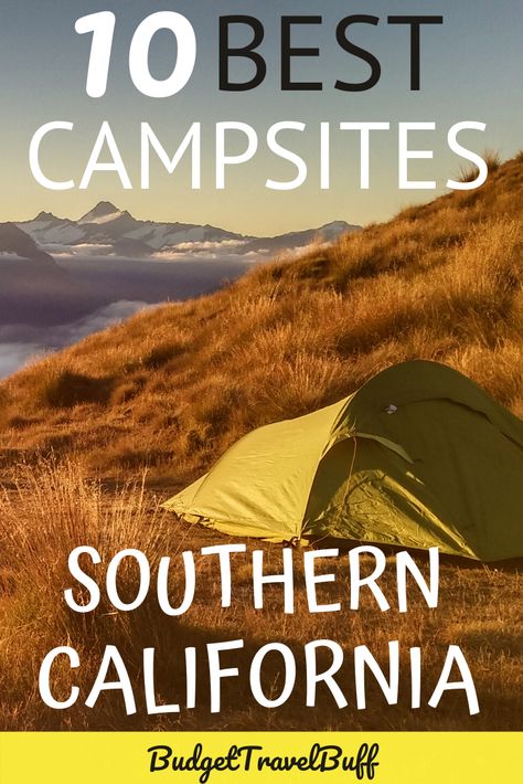 Where to camp in Southern California. Here is the list of top 10 best campgrounds in Southern California that offer plenty of natural beauty and to spend a holiday far from the hustle and bustle of city life. From the beach camping to mountain camping and forest camping southern California has some of the best places to camp with families or in a group. Best RV campsites in southern California #campsites #campground Camping In Southern California, Southern California Camping, San Diego Botanic Garden, San Bernardino National Forest, Carlsbad Beach, Crystal Cove State Park, Forest Camping, California Camping, Best Campgrounds