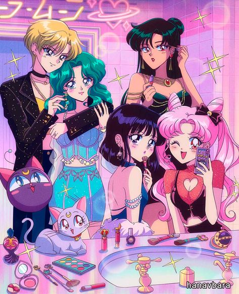 hanavbara в Tumblr Nails Black Women, Sailor Moon Girls, Arte Sailor Moon, Sailor Moon Fan Art, Images Kawaii, Sailor Moon Aesthetic, Sailor Pluto, Sailor Neptune, Sailor Moon Wallpaper