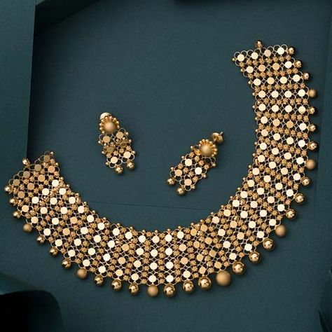 Buy Gold and Diamond Jewellery at Jewelegance.com – Online Jewellery Store Plain Gold Necklace, Gold Jewellery For Women, Ruby Jewelry Necklaces, Basic Mehndi, Antique Necklaces Design, Antique Necklaces, Fancy Jewelry Necklace, Modern Gold Jewelry, Jewelry Designing