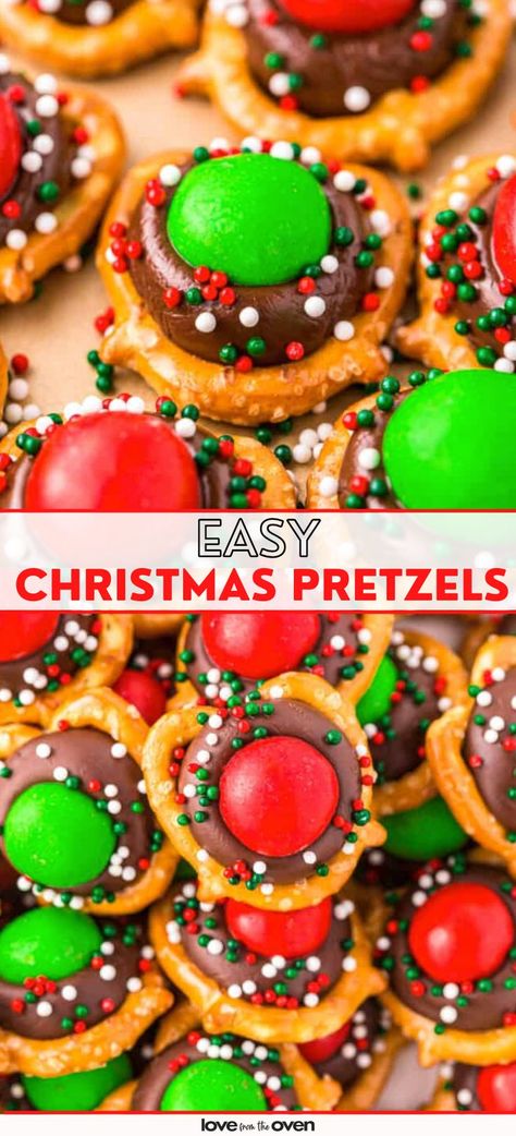 You won’t be able to stop popping these Christmas Chocolate Pretzel Bites into your mouth for the entire Christmas break! Chocolate Pretzels Christmas, Pretzel Chocolate Bites, Holiday Pretzels, Christmas Pretzels, Christmas Cookie Recipes Holiday, Pretzel Treats, Easy Christmas Treats, Gluten Free Christmas, Mini Pretzels