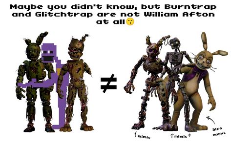 His Empire Of Dirt Fnaf, The Mimic Fnaf, Fnaf Glitchtrap, Fnaf Gacha, Happy 10th Anniversary, The Mimic, Fnaf Stuff, William Afton, Image Archive