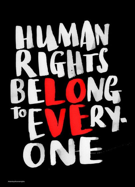 One for all, all for one! "Human Rights"  Deuchars Marion United Kingdom  #Regràfica Human Rights Poster, Brown Template, International Human Rights Day, Human Rights Quotes, Universal Declaration Of Human Rights, Equality Quotes, Breezeway Ideas, Iconic Posters, World Drawing