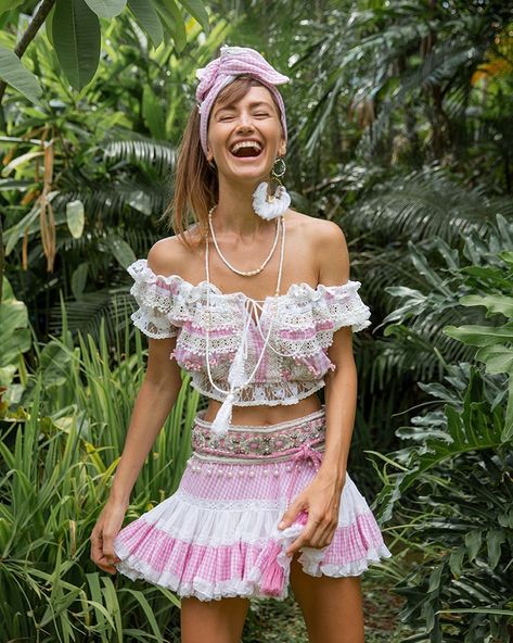 Gado Gado Fashion (designers) on Instagram: “💗We are happy to introduce our first picture of the new collection 2020. 💗 🥂 Cheers lovely people; hope you will like it. Thank you miss…” Hipster Skirt, Gado Gado, Bohemian Skirt, Ethnic Looks, Weird Fashion, Boho Skirts, Hippie Style, Fashion Designers, Boho Hippie