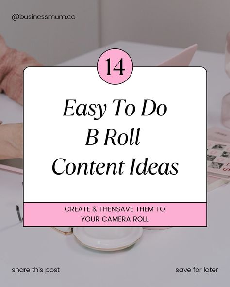 Always have content ready to go by having a b roll bank on your phone 📱 Use these 14 ideas to create captivating b roll video you can add text onto whenever you need a reel or story 📌 Save and use when you are in a creative mood 📌 B Roll Footage Ideas Aesthetic, B Roll Ideas Instagram, B Roll Footage Ideas, B Roll Video, B Roll, Shot List, List Ideas, Content Ideas, Add Text