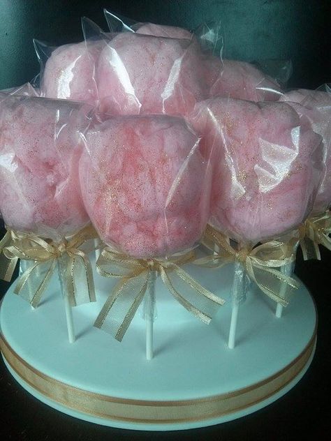 12 Cotton Candy GLITTER pop Favors / party by TheFluffFactoryTx Cotton Candy Holder Stand Diy, Cotton Candy Dessert Table, Cotton Candy Set Up, Cotton Candy Glitter, Sleeping Beauty Birthday Party, Cotton Candy Favors, Sleeping Beauty Party, Lila Party, Cotton Candy Party