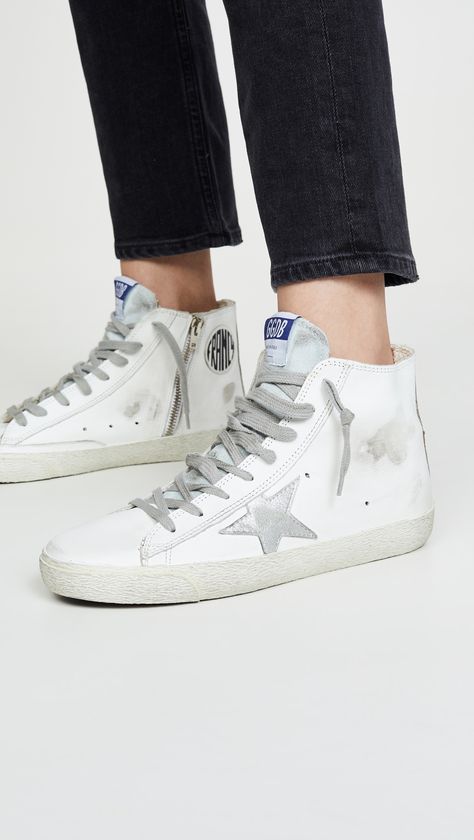 Golden Goose Francy, Golden Goose Sneakers, Golden Goose Shoes, Womens Athletic Shoes, Weekend Outfit, Classic Leather, Golden Goose, White Sneakers, Golden Goose Sneaker