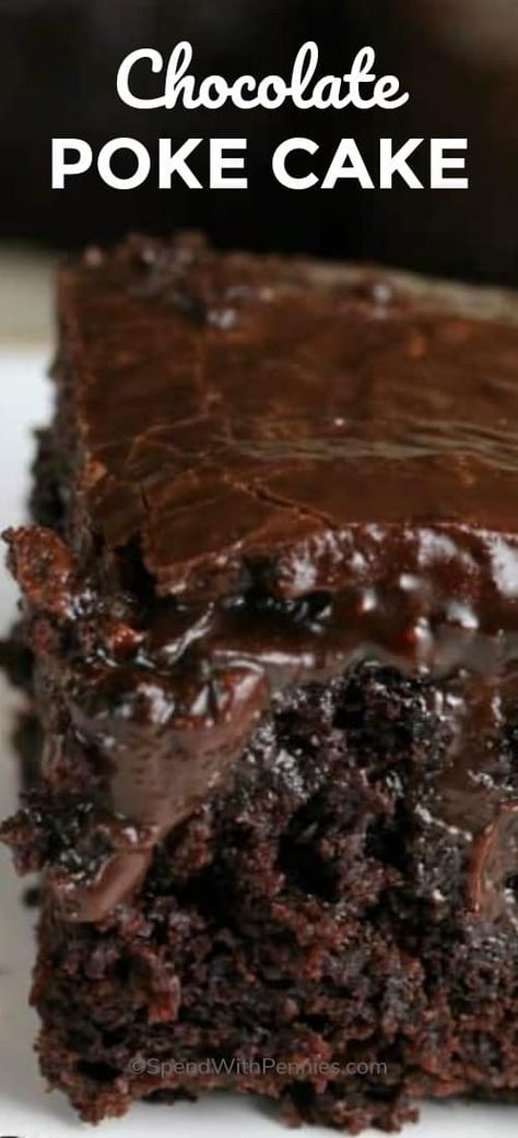 Gentilly Cake Recipe, Chocolate Cake From Scratch, Easy Mug Cake, Chocolate Pudding Cake, Chocolate Poke Cake, Cake From Scratch, Homemade Pudding, Poke Cake Recipes, Poke Cakes