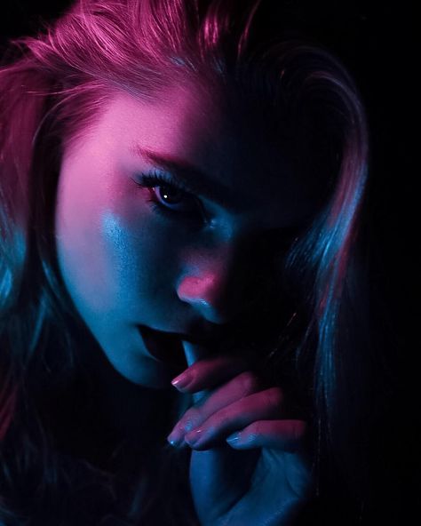 In The Dark, A Photo, A Woman, Photography, Hair, Pink, On Instagram, Blue, Instagram