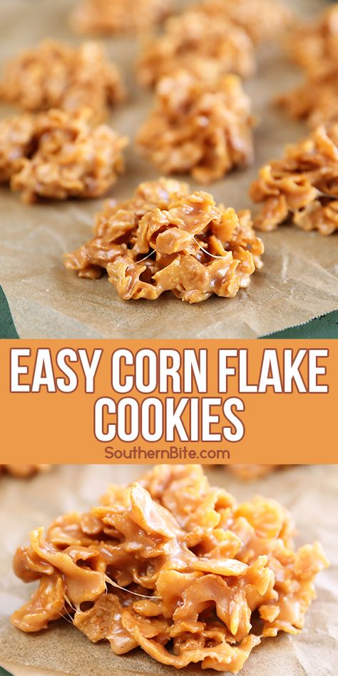 Corn Flake Cookies, Cornflake Recipes, Cornflake Cookies Recipe, Cornflake Cookies, Corn Flake, Easy Corn, Cookies Healthy, Lost 100 Pounds, Baking Recipes Cookies