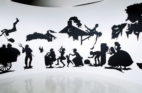 Kara Walker, Classroom Planning, Paper Wall Hanging, Black And White Artwork, Wall Hanging Crafts, Artistic Installation, Black Artists, Public Art, American Artists