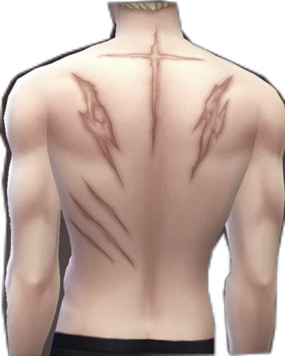 BACK SCAR_1 Sims 4 Piercings, Sims 4 Tattoos, Sims 4 Tsr, Sims 4 Cas Mods, Play Sims 4, Sims Packs, Sims 4 Anime, Pelo Sims, Sims 4 Game Mods