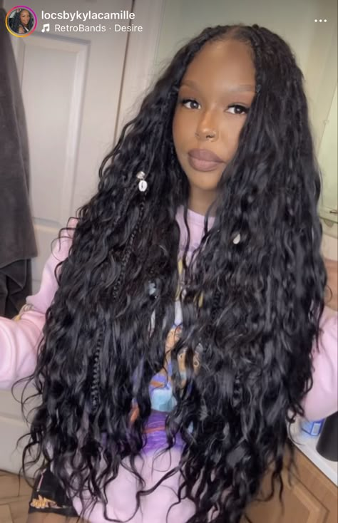 Haitian Locs, Body Wave Boho Braids, Bora Bora Braids, Boho Braided Hairstyles, Blowout Hair, Hair Flip, Slick Hairstyles, Protective Hairstyles Braids, Hot Hair Styles