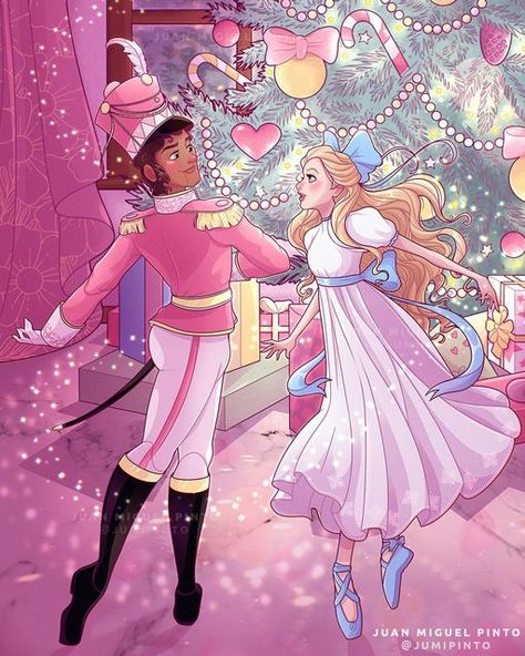 Jumi Pinto on Instagram: "Happy Holidays! I hope you have a good night and above all stay safe. I leave you my Christmas illustration of the Nutcracker and Clara, I hope you like it. - ¡Felices Fiestas! Espero que paséis una buena noche y sobre todo tened cuidado. Os dejo mi ilustración navideña del Cascanueces y Clara, espero que os guste. . . . #nutcracker #christmas #ballet #nutcrackerballet #ballerina #christmasdecor #thenutcracker #christmastree #nutcrackerseason #nutcrackers #christ Nutcracker And Clara, Christmas Ballet, Have A Good Night, The Nutcracker, Nutcracker Christmas, Christmas Illustration, Stay Safe, Nutcracker, Happy Holidays