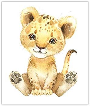 Safari Babies Watercolor Animals Prints Set of 4 (Unframed) Nursery Decor Art (8x10) (OPTION 2) : Amazon.co.uk: Home & Kitchen Safari Baby Animals, Elephant Poster, Safari Nursery Prints, Baby Animal Drawings, Zebra Art, Safari Animals Nursery, Baby Poster, Cute Small Animals, Baby Lion