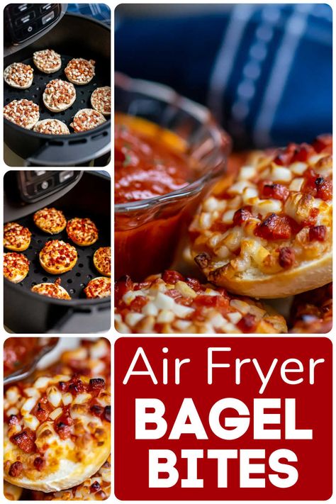 Frozen Garlic Bread, Gluten Free Bagels, Frozen Appetizers, Air Fryer Cooking Times, Bagel Bites, Pizza Bagels, Cooking Pizza, Mini Pizzas, Frozen Pizza