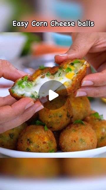 Cheese Corn Balls Recipe, Corn Balls, Cheese Balls Recipe, Cheese Corn, Corn Cheese, Cheese Ball Recipes, Cheese Balls, Gujarati Recipes, Cafe Style