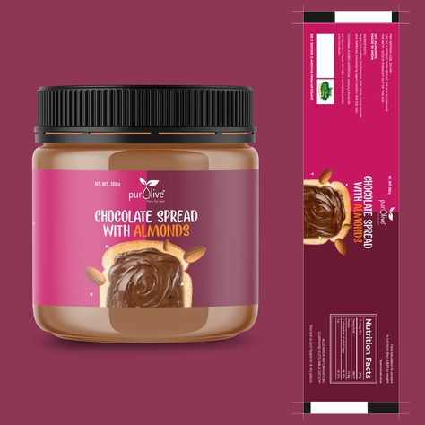 Chocolate Jar Packaging, Chocolate Label Design, Fridge Stock, Chocolate Jar, Glass Shelves Decor, Shelves Decor, Sticker Business, Chocolate Labels, Jar Packaging