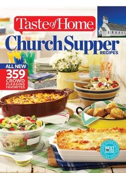 Taste of Home Church Supper Recipes Brunch Egg Bake, Brunch Salad, Barbecue Chicken Wings, Honey Barbecue, Baking Cookbooks, Holiday Program, Supper Recipes, Potluck Recipes, Soup And Sandwich