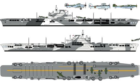 HMS Illustrious (87) the lead ship of her class of aircraft carriers built for the British Royal Navy before World War II. (google.image) 04.18 British Aircraft Carrier, Hms Illustrious, Royal Navy Aircraft Carriers, Learning History, Modelling Tips, British Royal Navy, Navy Aircraft Carrier, Capital Ship, Art Periods