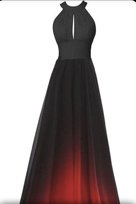 Black And Red Maid Of Honor Dress, Short Flowy Dress Formal, Black And Red Bridesmaid Dresses, Red And Black Bridesmaid Dresses, Black Maid Of Honor Dress, Red And Black Ball Gown, Flowy Dress Short, Character Fashion, Military Ball Dresses