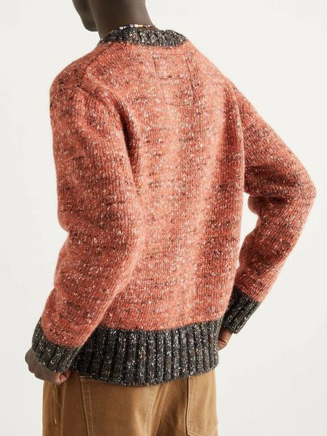 Tweed Sweater, Mens Knit Sweater, Knitwear Inspiration, Sweater For Men, Textiles Fashion, Knitwear Men, Merino Wool Sweater, Sweater Design, Knit Outfit