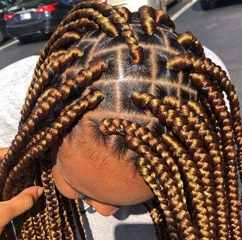 Africans Braids Designs 👑🔥 on Instagram: “Yass Golden Braids💫💫💫💫 @hairbytiasia  #follow @africansbraid #longhair #longhairstyles #braids #braid #braidstyles #goldenhair #hair…” Gold Braids For Black Women, Passion Braids, Braids Designs, Gold Braids, Twist Cornrows, Weave Hairstyles Braided, Black Hair Updo Hairstyles, Cornrows Styles, African Hair