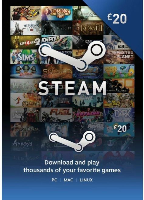 Steam £20 voucher Steam Card, Steam Gift Card, Wallet Gift Card, Google Play Gift Card, Amazon Gift Card Free, Got Game, Gift Card Generator, Wallet Gifts, Wallet Card