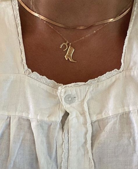 Earthy Bedrooms, Cowboy Boot Necklace, Cowboy Romance, Instagram Add, Cowgirl Aesthetic, Dope Jewelry, Coastal Cowgirl, Jewelry Lookbook, Cowboy Boot