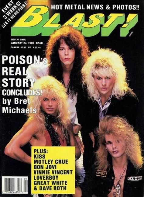 #Poison #BretMichaels Poison The Band, Poison Poster, Poison Rock Band, Poison Band, Bret Michaels Poison, 80s Metal Bands, 80s Glam Rock, Glam Rock Bands, Vinnie Vincent