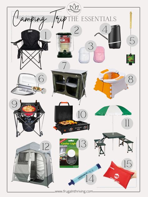 Whether you're spending a night, a weekend, or an entire week in the wilderness, we've rounded up some camping essentials you'll definitely want to have on hand. See our roundup in our newest blog post ! Link in bio ➡️ @frugal_and_thriving #camping #campinglife #campingtrip #camperlife #campessentials #frugalandthriving Camping Trip Essentials, Camp Essentials, Camping Essentials List, Indoor Tents, Safe Trip, Shower Tent, Camping List, Hiking Essentials, Backpacking Hiking