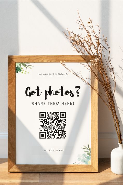 Wedding Photo App, Qr Code Photo, Delivery Video, Wedding Photo Sharing, Photo Sharing App, Wedding 2025, Future Wedding Plans, Wedding 2024, Cute Wedding Ideas