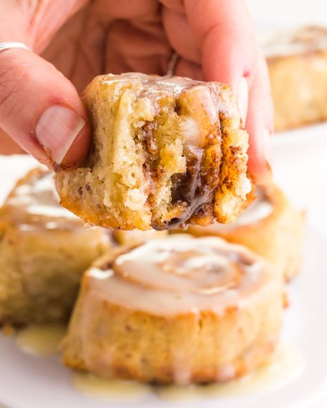 These gluten-free sticky buns are made with a tender gluten-free dough filled with a cinnamon sugar mixture with a buttery pecan topping. Gluten Free Cinnamon Rolls Recipe, Sticky Buns Recipe, Sticky Buns Recipes, Gluten Free Dough, Fluffy Cinnamon Rolls, Gluten Free Cinnamon Rolls, Pecan Topping, Apple Cinnamon Rolls, Vegan Cinnamon Rolls