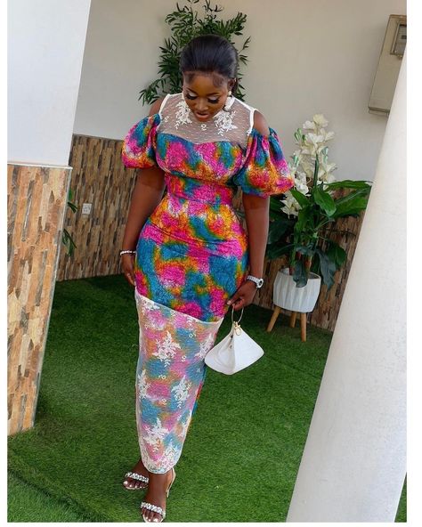 Ankara straight gown Trending Ankara Gowns, Straight Gown, Prom Dress African, African Prom Dress, Corporate Gowns, African Mermaid, Couture 2023, Ankara Blouse, Dress African Print