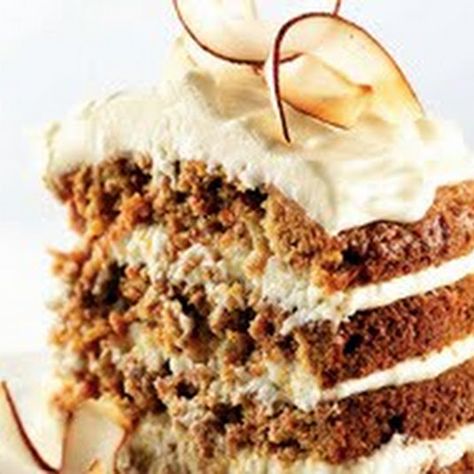 Carrot Cake With Coconut, Coconut Icing, Cake With Coconut, Dessert Spread, Gateaux Cake, Carrot Cake Recipe, Fancy Desserts, Icing Recipe, Recipe Details