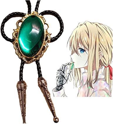 Violet Evergarden Necklace Brooch for Cosplay Party Neck Chain Blue Green Color Violet Evergarden Necklace, Violet Evergarden Brooch, Anime Jewelry, Blue Green Color, Violet Evergarden, Anime Accessories, Sweater Chain, Neck Chain, Cosplay Wigs