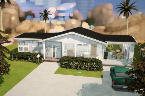 Sims 4 Oasis Springs House, Oasis Springs House, Sims 4 Oasis Springs, Ts4 Builds, House Sims 4, Oasis Springs, Sims 4 House Design, Spring Family, Sims 4 Build