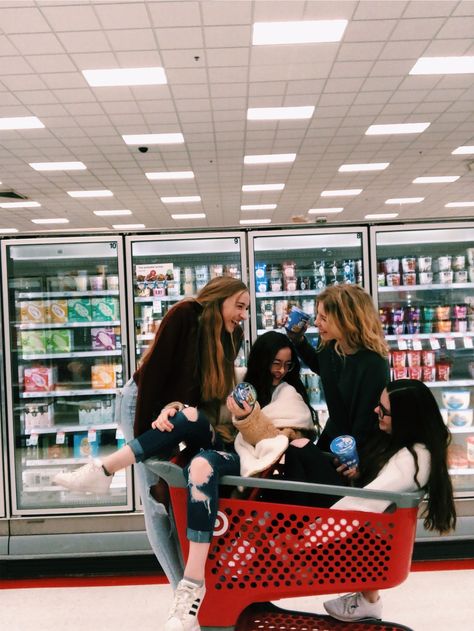 we went to target it was rly fun Target Photoshoot, Target Aesthetic, Funny Family Photos, Shopping Pictures, Bff Photography, Soul Collage, Sisters Photoshoot Poses, Sister Day, Sisters Photoshoot