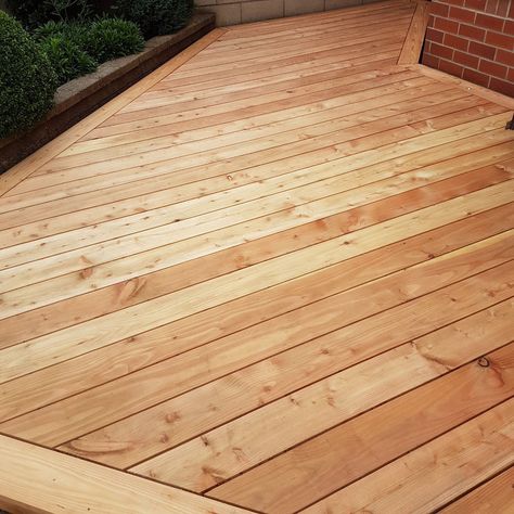 English Larch Smooth Decking Boards 140mm x 27mm | Garden & Patio, Landscaping & Garden Materials, Paving & Decking | eBay! Painted Outdoor Furniture, Decking Options, Decking Ideas, Decking Boards, Types Of Timber, Stone Landscaping, Decking Area, Hot Tub Garden, Build Outdoor Kitchen