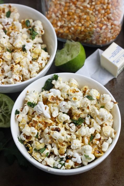 Popcorn Recipes Savory, Lime Popcorn, Savory Popcorn, Popcorn Snacks, Flavored Popcorn, Gourmet Popcorn, Popcorn Recipes, All I Ever Wanted, Cilantro Lime