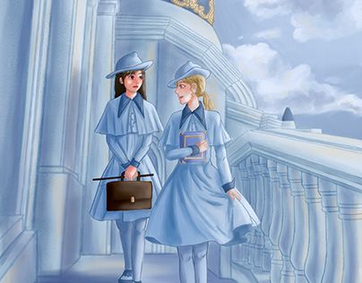 Harry Potter Beauxbatons, Magic Uniform, Beauxbatons Aesthetic, Masquerade Ball Outfits, Fantastic Beasts Book, W.i.t.c.h Fanart, Fleur Delacour, Harry Potter Oc, Illustration Architecture