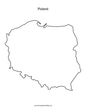 This printable outline map of Poland is useful for school assignments, travel planning, and more. Free to download and print Map Of Poland, World Map Continents, Poland Tattoo, Printable Outline, World Map With Countries, Poland Map, Poland Country, Map Tattoos, Travel Card