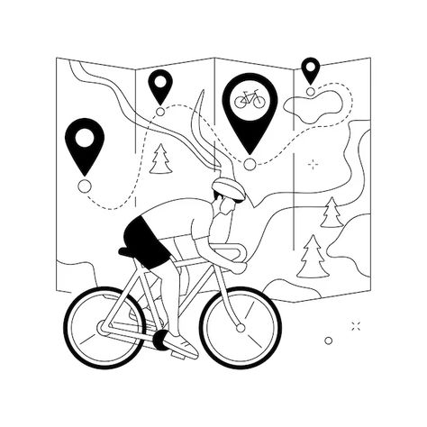 Route Logo Vectors, Photos and PSD files | Free Download Abstract Concept, Cycling Route, Bike Path, City Illustration, Yay Images, Perfect Image, Vector Background, Psd Files, City Map