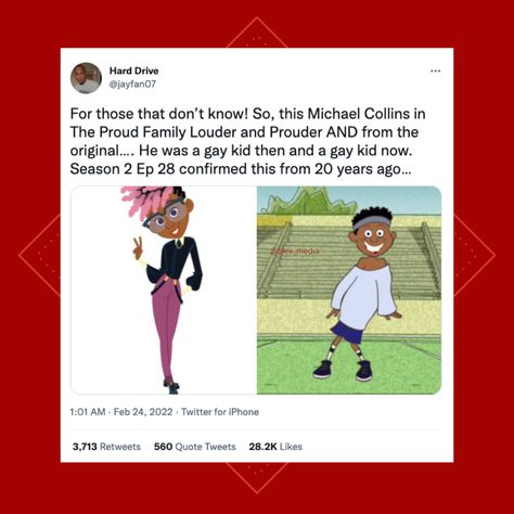 Michael Collins Proud Family, Proud Family Fan Art, Proud Family Voice Over, The Proud Family Louder And Prouder, Proud Family, Black Memes, Michael Collins, Psychology Fun Facts, Black Characters