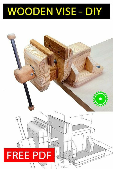 Homemade Tools How To Make, Wood Vise, Wooden Tools, Diy Workbench, Diy Wooden Projects, Wood Shop Projects, Woodworking Workbench, Woodworking Plans Diy, Woodworking Ideas Table